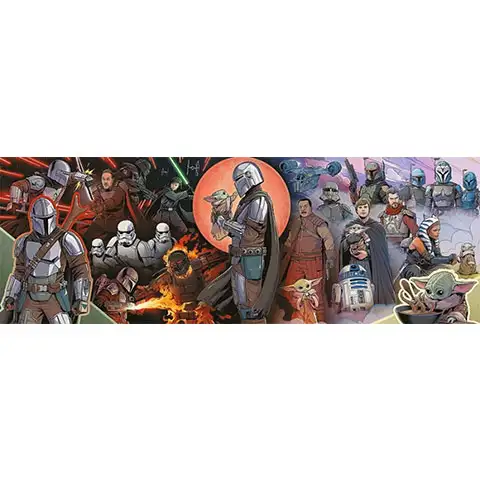 Star Wars: The Mandalorian Panoráma puzzle 1000db-os - Trefl kép 2