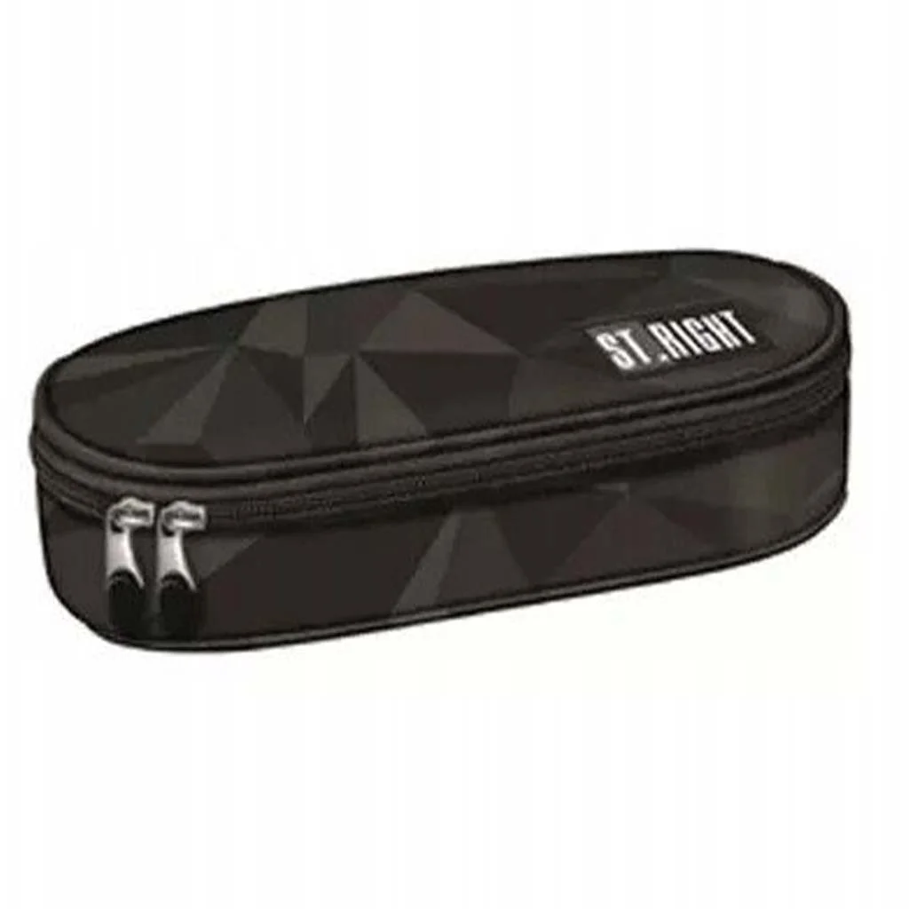 St.Right Fekete ovális tolltartó PC01 23x9,5x6cm kép 2