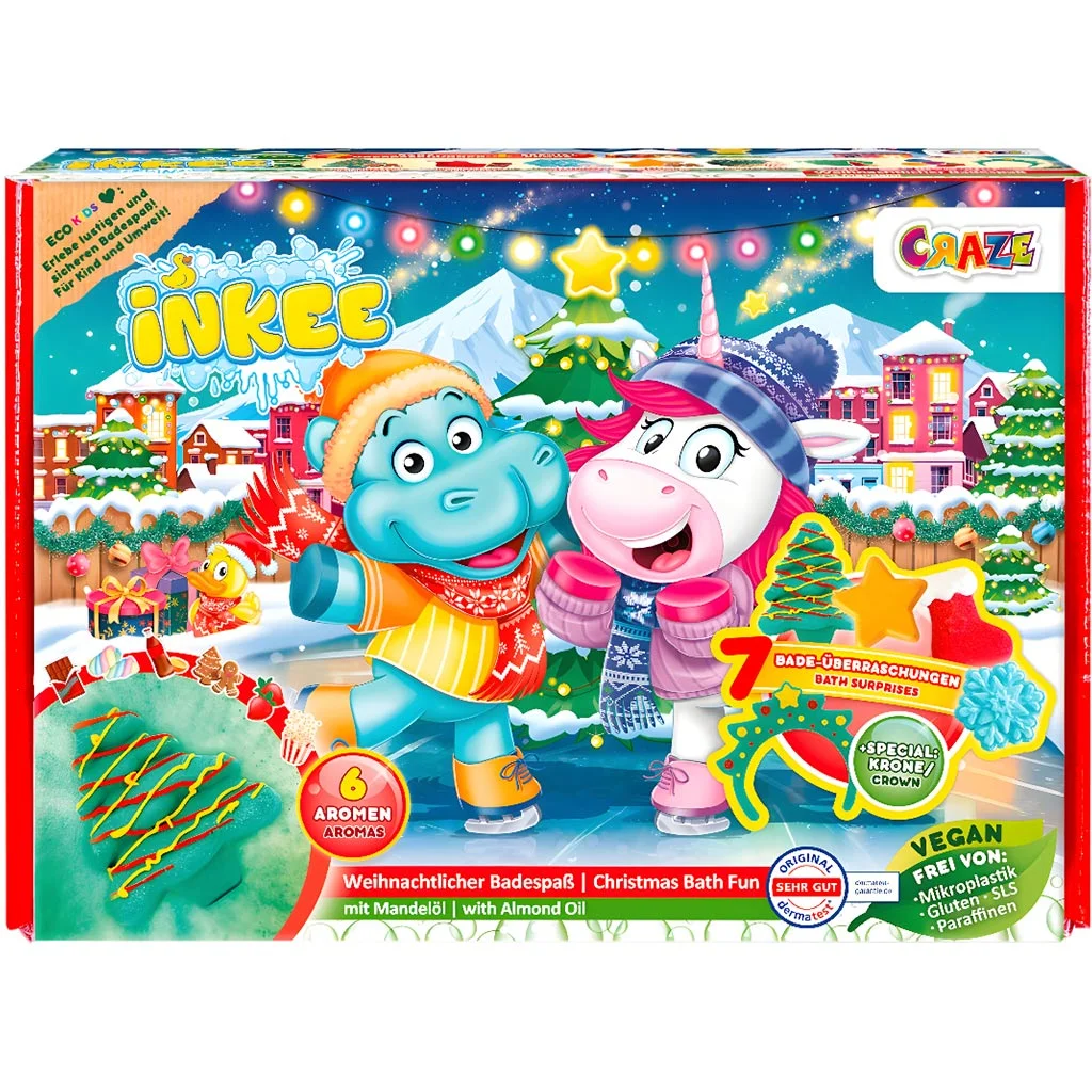 Craze Inkee: Karácsonyi fürdőjáték szett kép 2