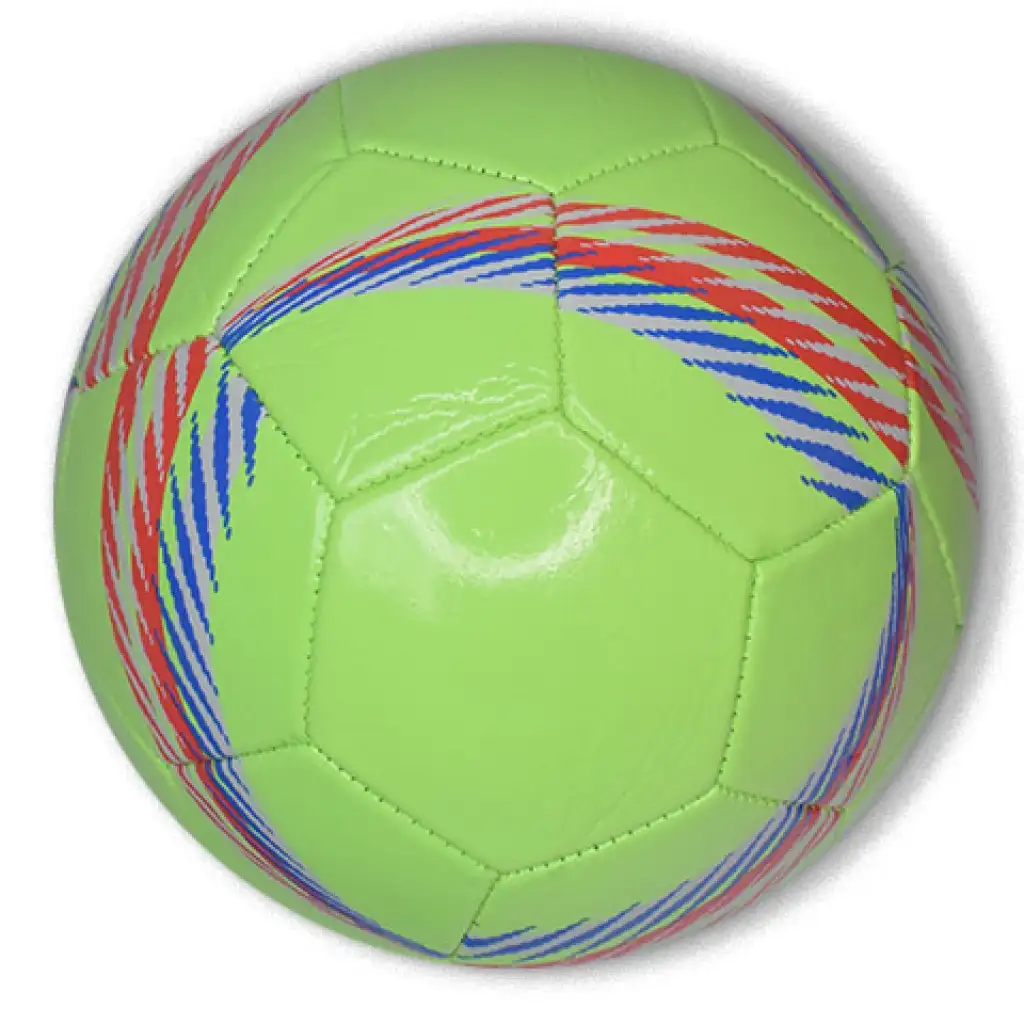 Műbőr focilabda élénk színekkel négyféle színben 23cm kép 2
