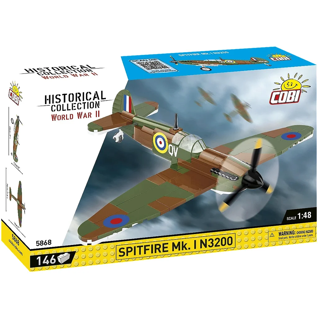 COBI: Spitfire Mk I N3200 Imperial War Museum Duxford repülő építőjáték (5868)