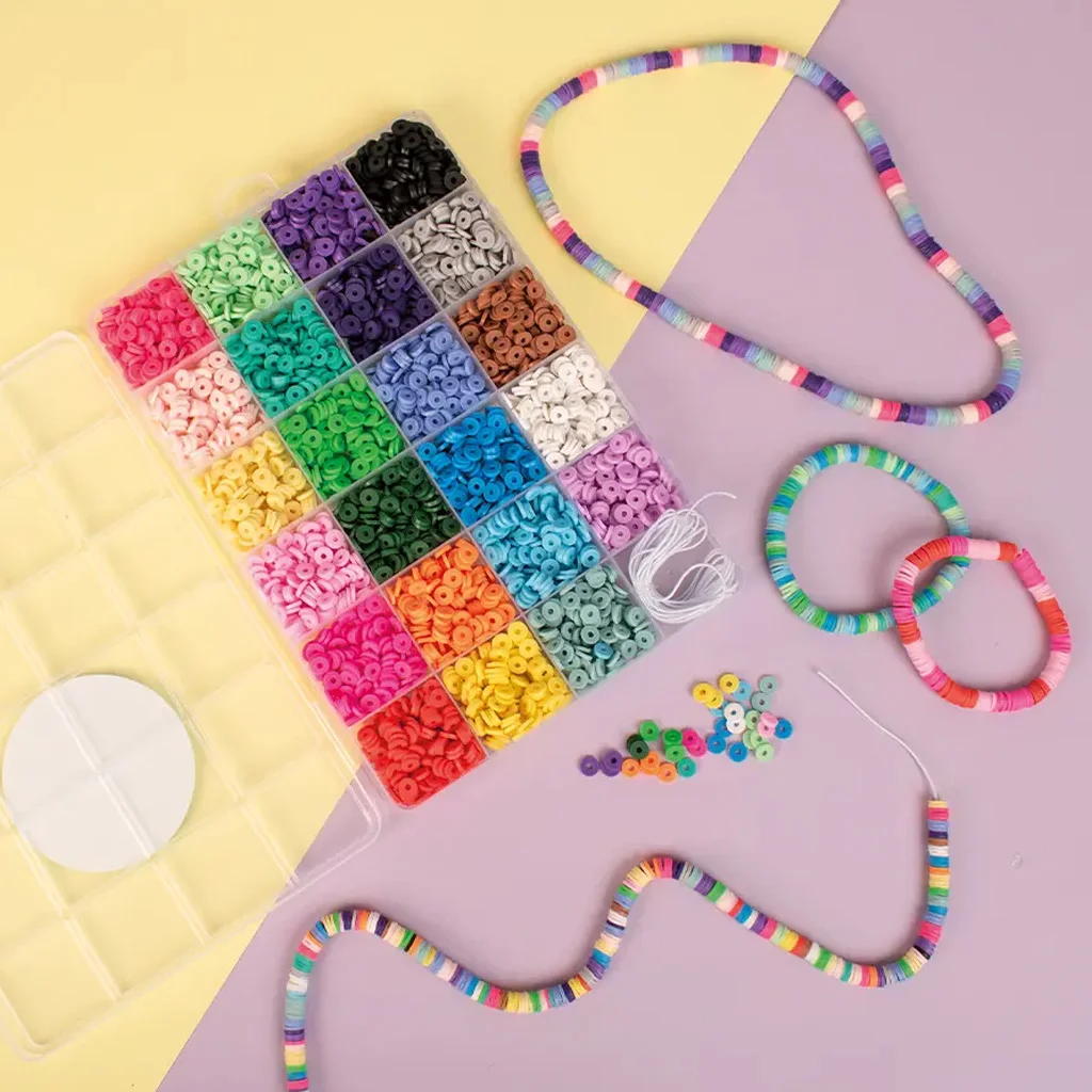 PlayBox: Heishi fűzhető gyöngyök tárolódobozban 3500db-os szett kép 2