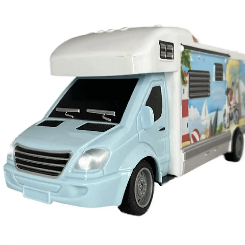 RC Távirányítós Holiday Travel lakóautó fénnyel 27MHz 1/32-es méretarány 20cm kép 3