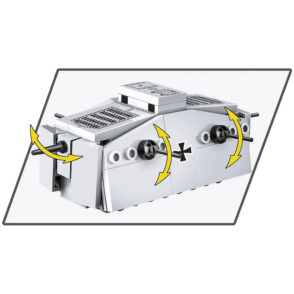 COBI: Sturmpanzerwagen A7V német harckocsi építőjáték (3094) kép 3