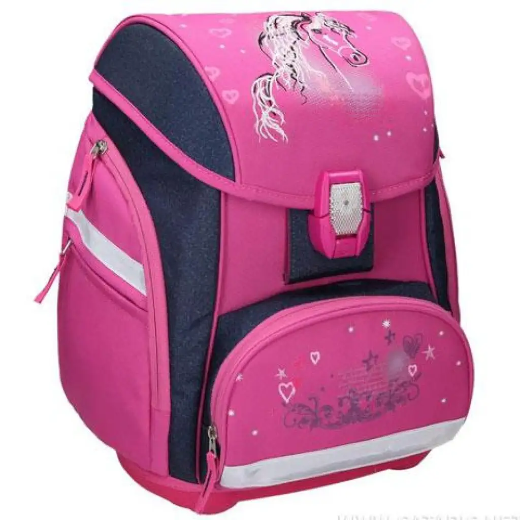 Spirit: Lovas 3D mintás ergonomikus 5db-os iskolatáska szett LED-es világítással 34x22x41cm kép 2