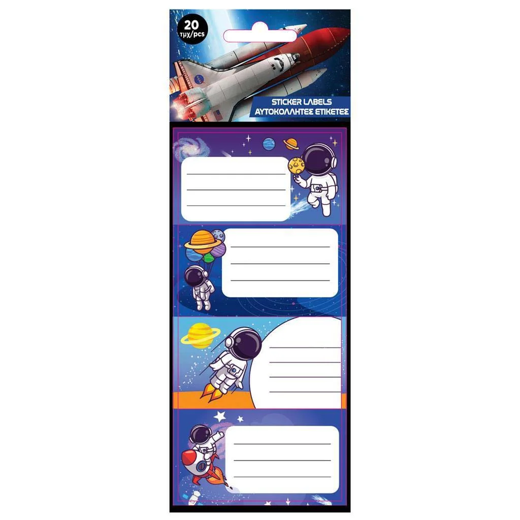 Luna: NASA füzetcímke 20db-os szett