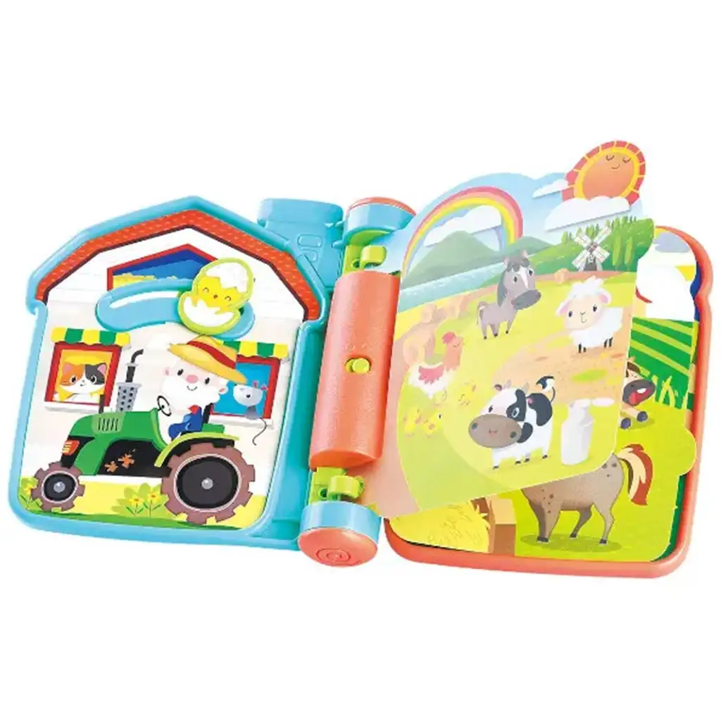 Playgo: Állatfarmi élet zenélő Mesekönyv kép 2