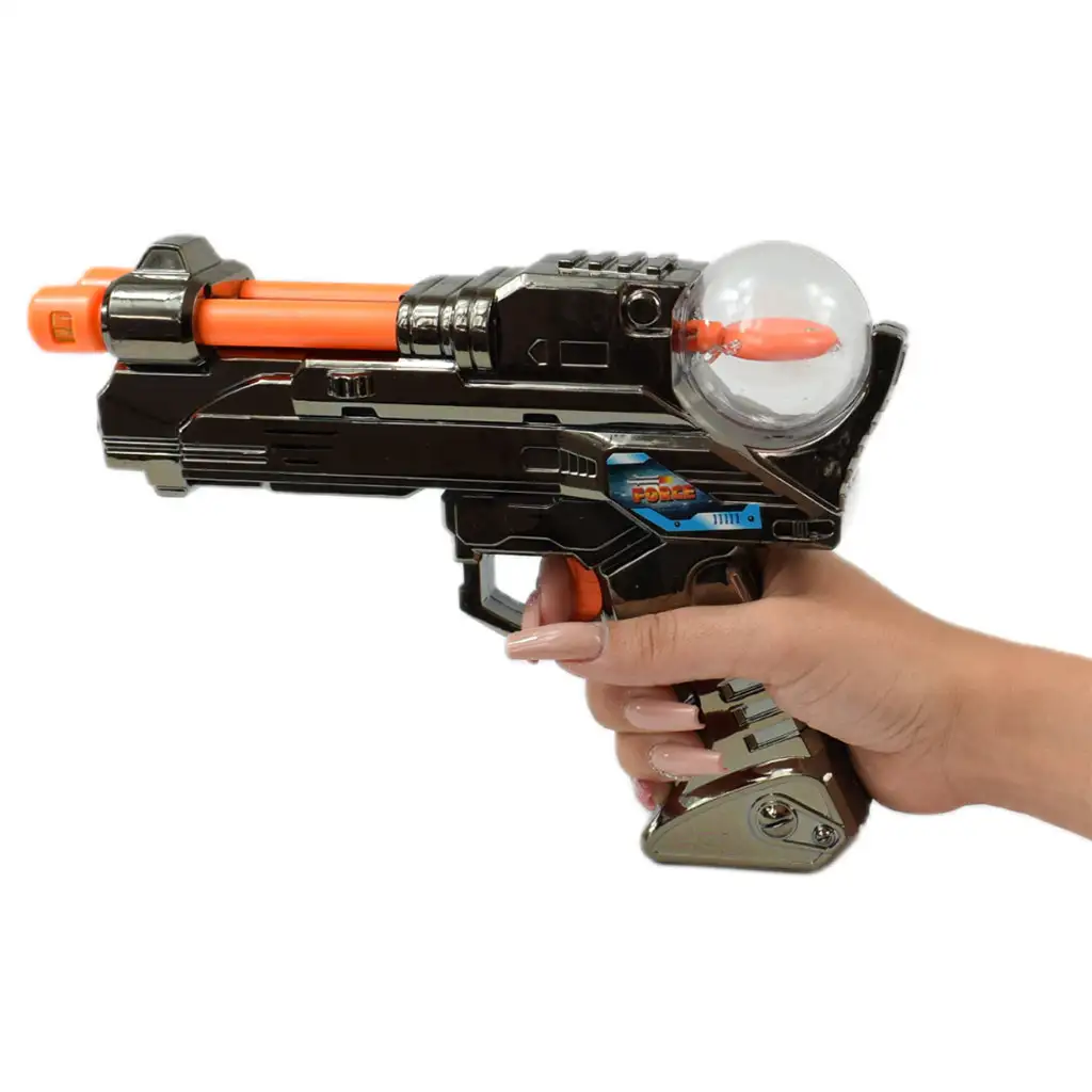 Space Warior: Metál elektromos űrfegyver fénnyel és hanggal 24cm kép 4