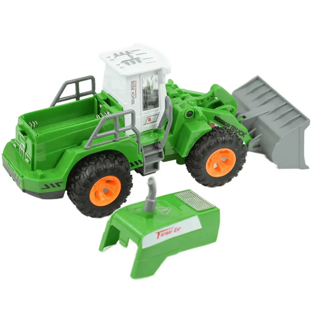 RC Távirányítós homlokrakodó farm munkagép fényeffektekkel 1/30-as méretarányban 20cm kép 3
