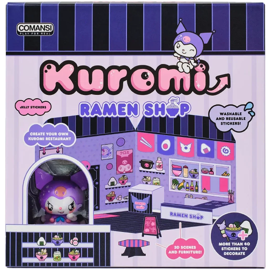 Hello Kitty: Kuromi Ramen Shop figura matricázható házzal - Comansi kép 2
