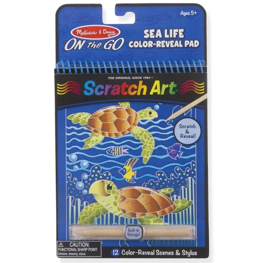 Tengeri élet képkarc készítő kreatív szett - Melissa & Doug