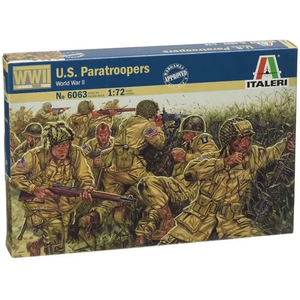 Italeri 1/72 U.S. Paratroopers katonai figurák makett