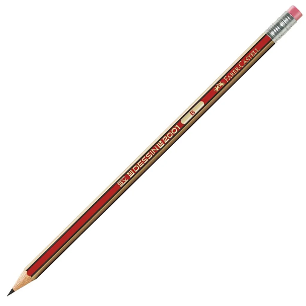 Faber-Castell: Dessin 2001 grafitceruza radírral B 1db