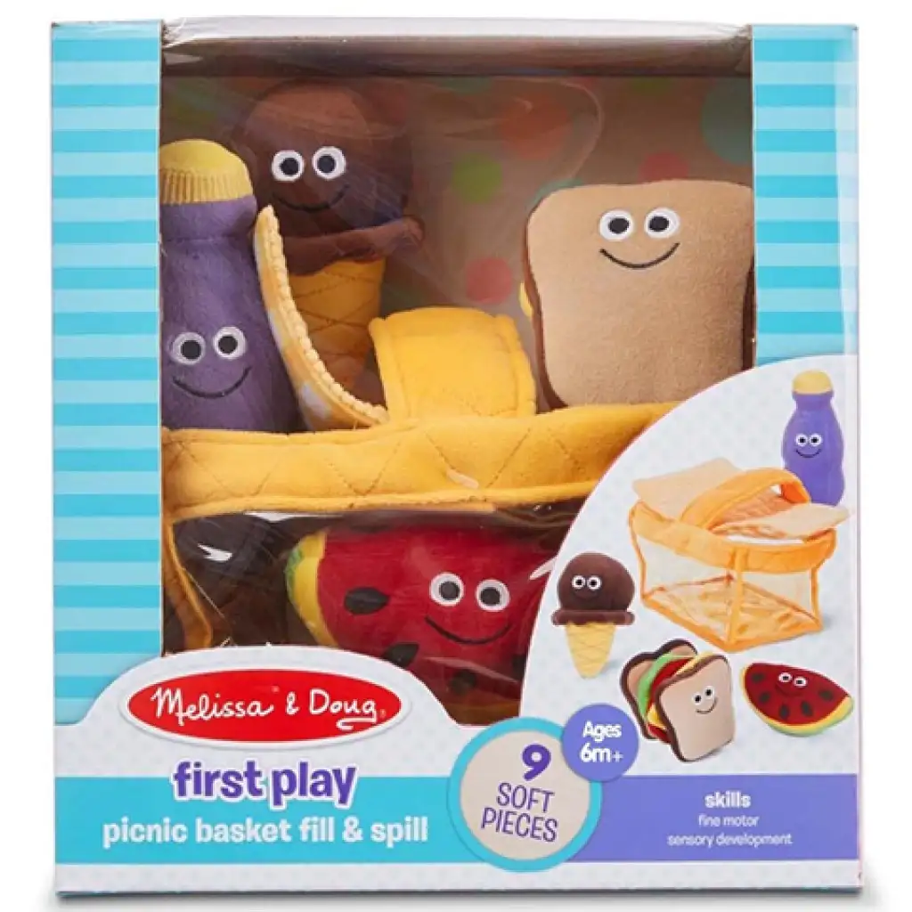Plüss piknik kosár 9db-os szett - Melissa & Doug