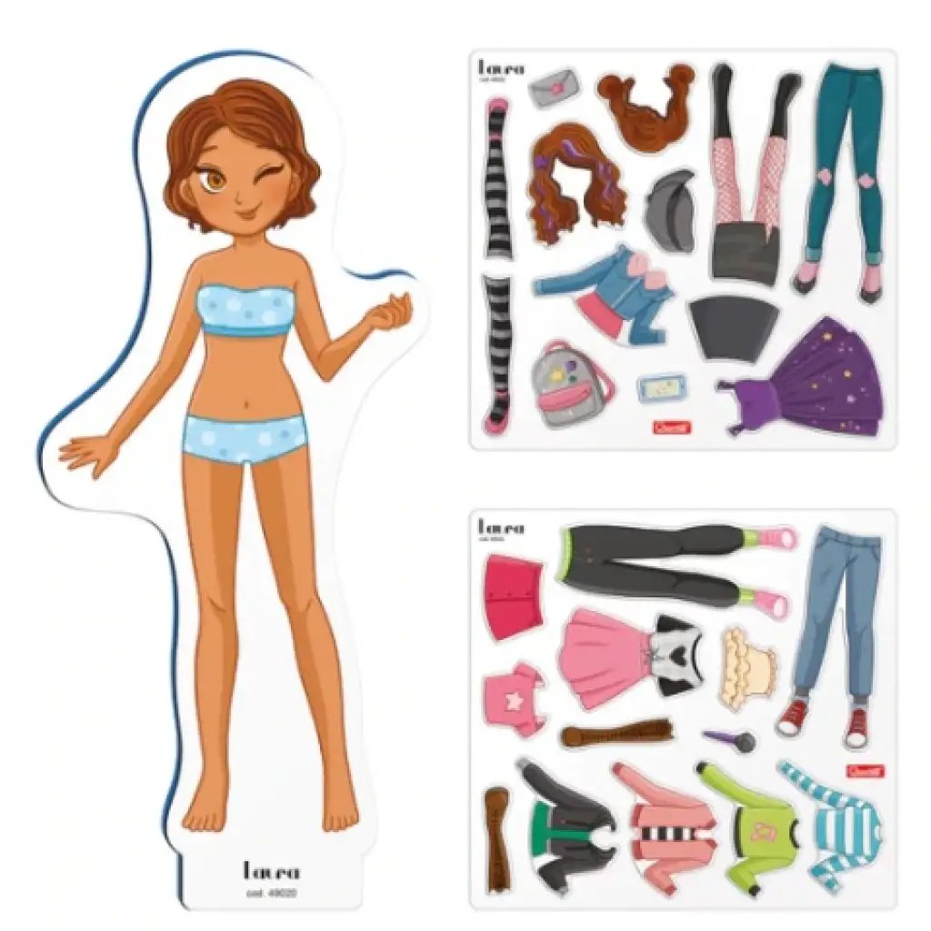 Quercetti: Mágneses babaöltöztető játék - Laura kép 3