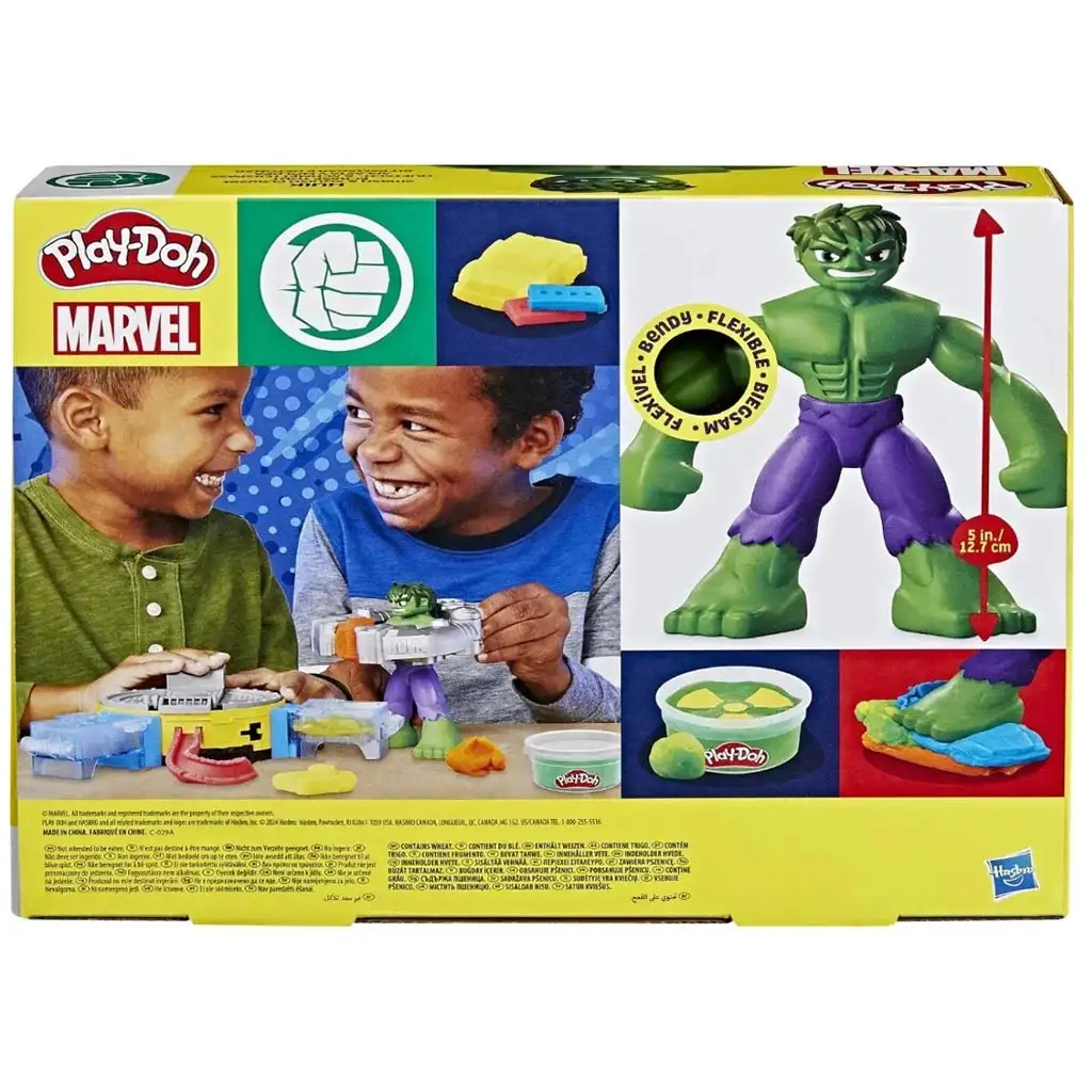 Play-Doh: Marvel Hulk Smash & Squish játékszett - Hasbro kép 2