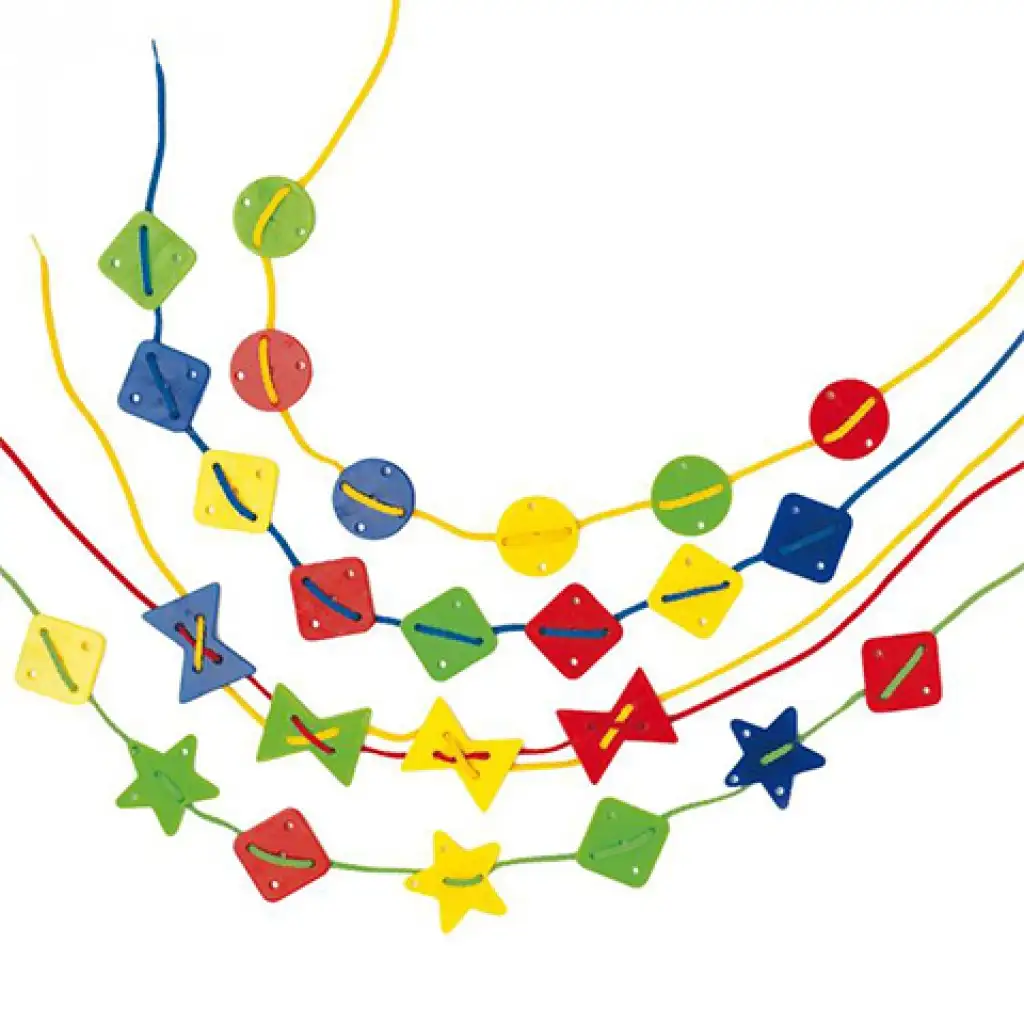 Quercetti: Filó kis formák fűzőgetős játék 144db-os kép 3