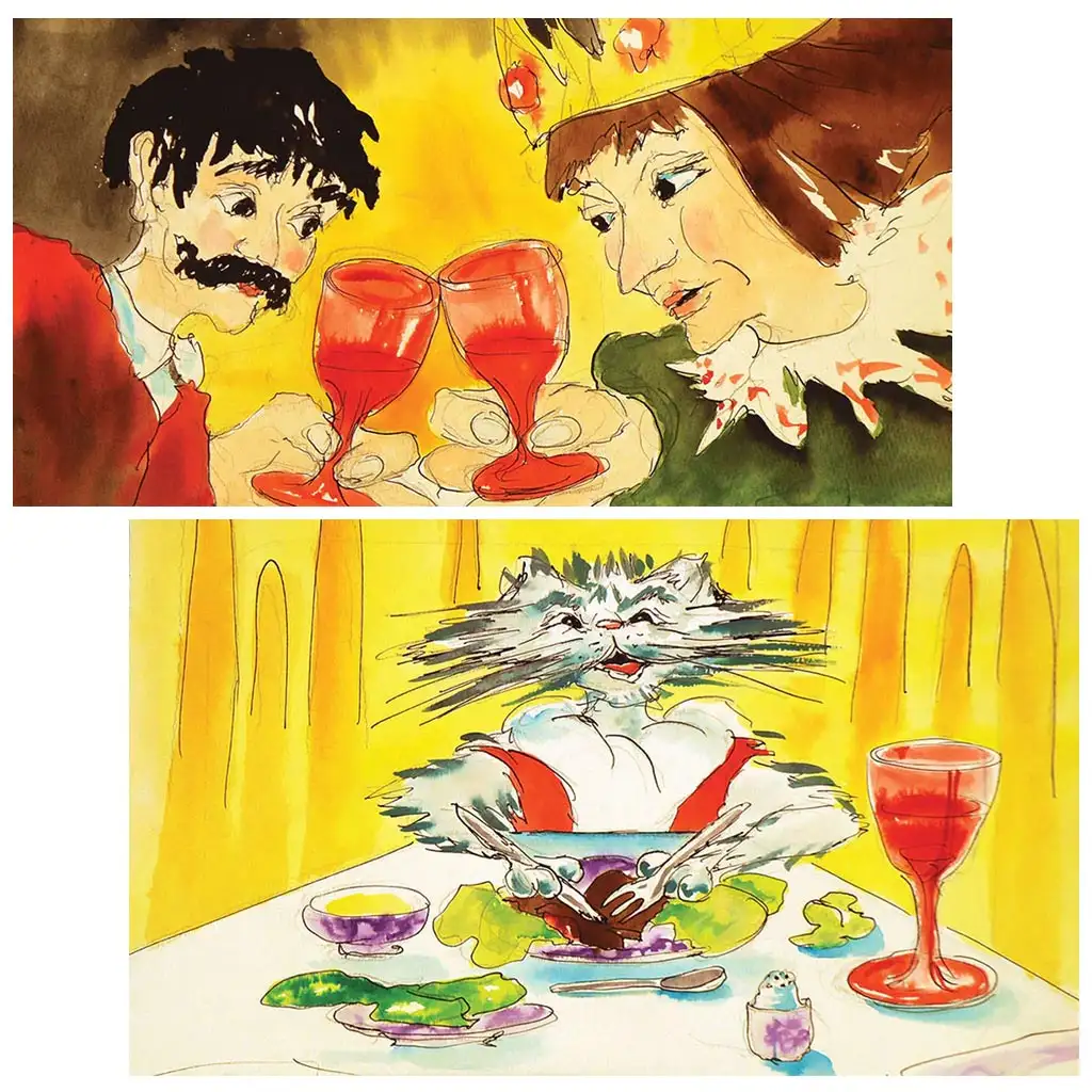 Grimm testvérek: Csizmás kandúr diafilm kép 2