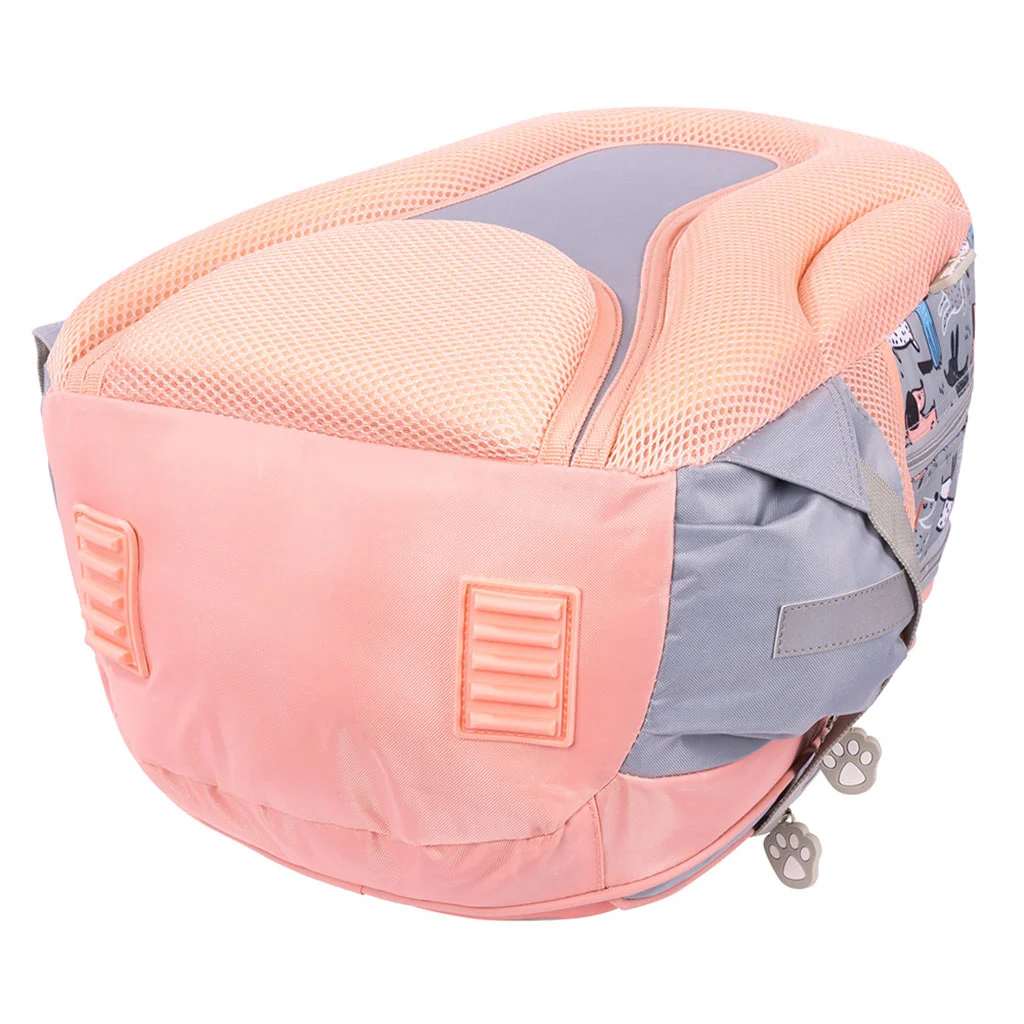 St.Right My Little Friends Grey York négyrekeszes iskolatáska, hátizsák 40x28x18cm kép 4