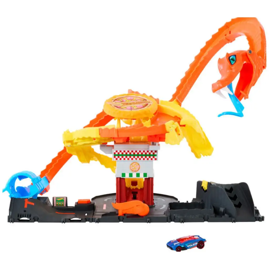 Hot Wheels City: Kobratámadás a pizzériában pálya szett - Mattel kép 2
