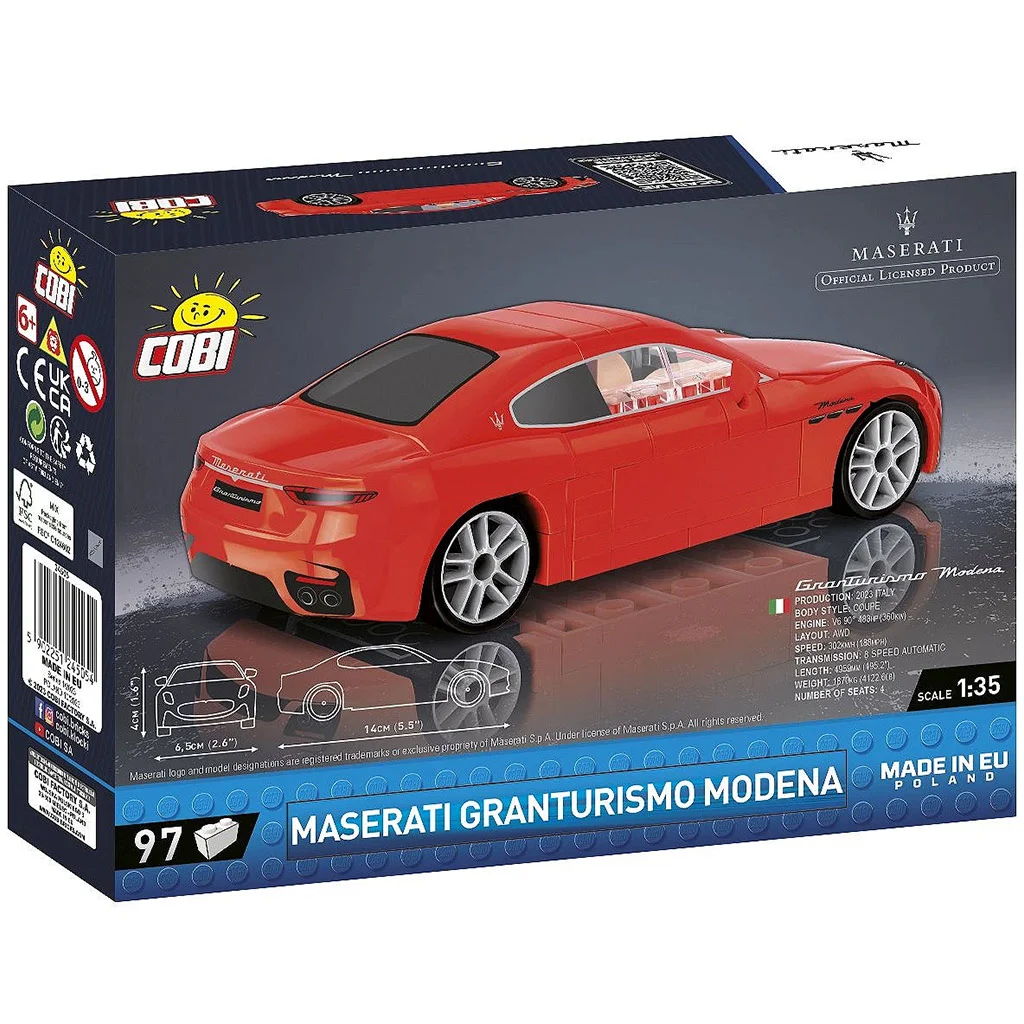 COBI: Maserati Granturismo Modena autó építőjáték (24505) kép 3