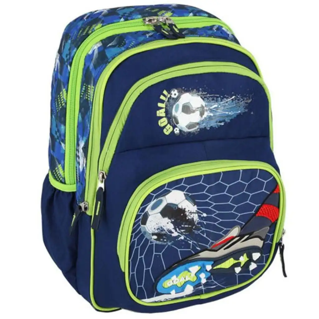 Football Goal ergonomikus iskolatáska, hátizsák 40x20x18cm