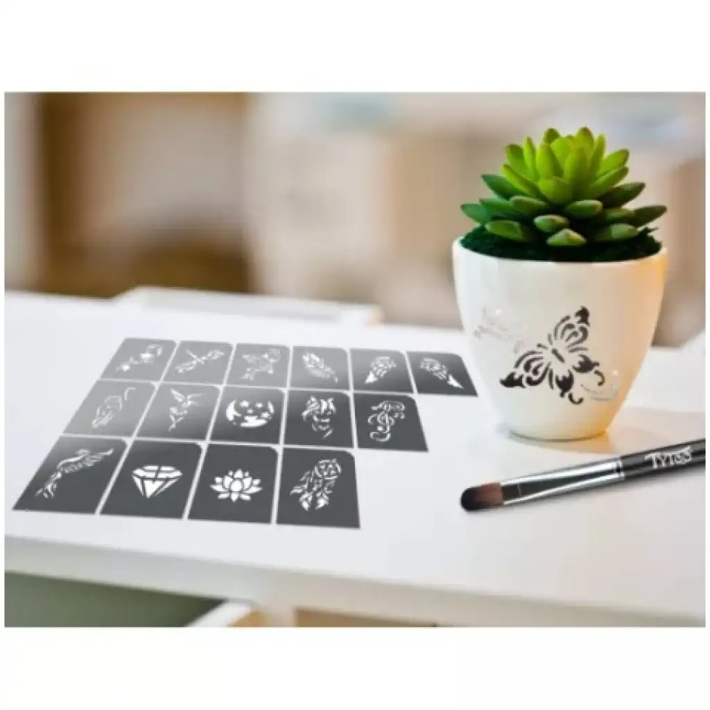 TyToo: 15db-os csillámtetkó sablon szett lányoknak kép 2