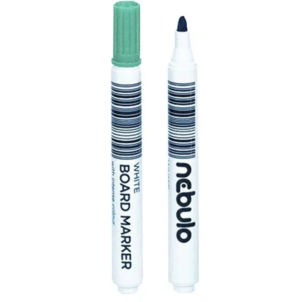 Nebulo: WhiteBoard marker kúpos hegyű táblafilc zöld színben