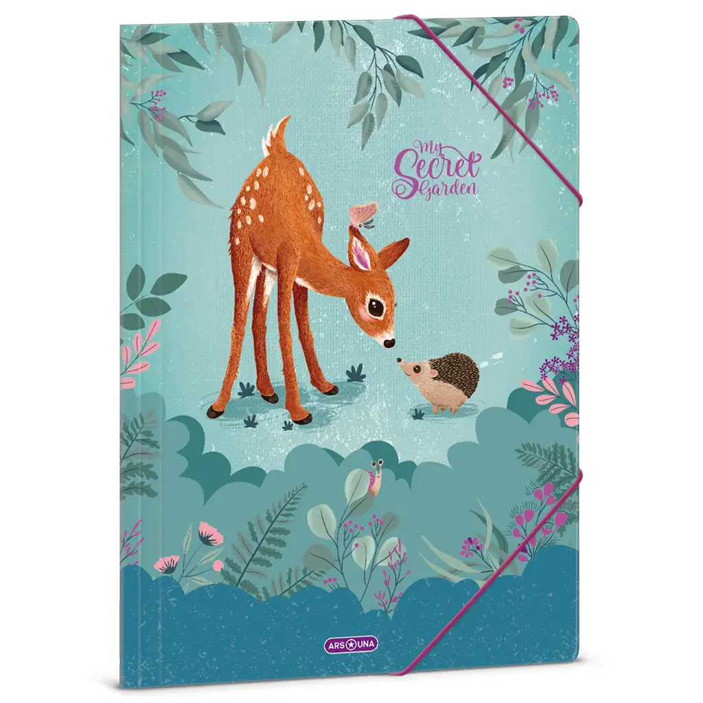 Ars Una: My Secret Garden őzikés gumis mappa A/4