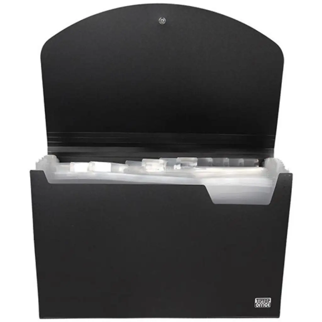 Spirit: Irattartó mappa A4 12 rekeszes fekete kép 2