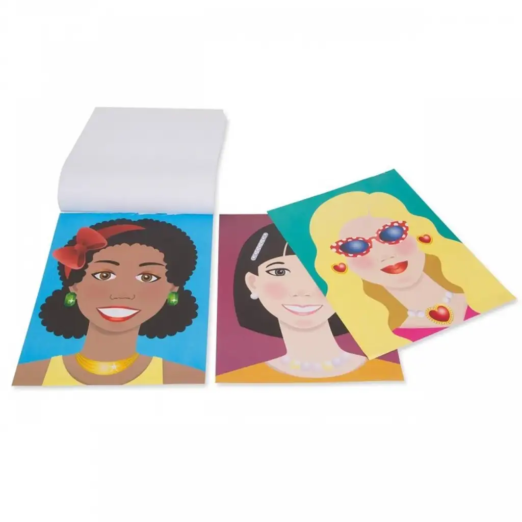 Melissa & Doug: Készíts arcot matricás kreatív szett kép 2