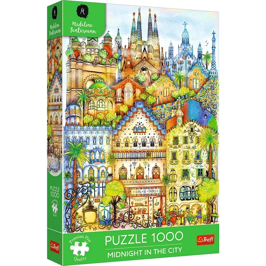 Barcelona éjfélkor 1000db-os Prémium plus quality puzzle - Trefl