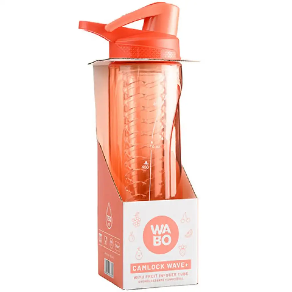 Nebulo: Wabo csatos kulacs gyümölcs tartóval korall 750ml