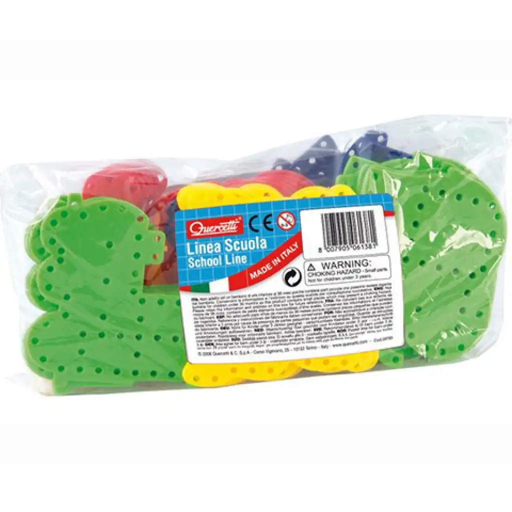 Quercetti: Filó nagyobb formák fűzőgetős játék 48db-os