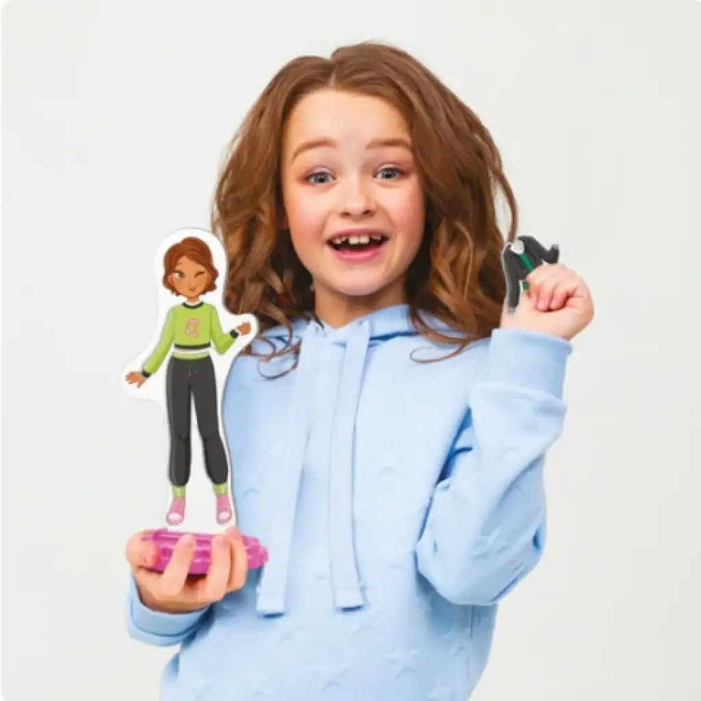 Quercetti: Mágneses babaöltöztető játék - Laura kép 2