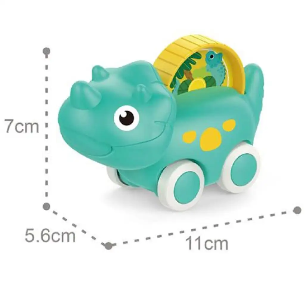 Triceratops dinoszauruszos bébijárgány 11cm kép 2