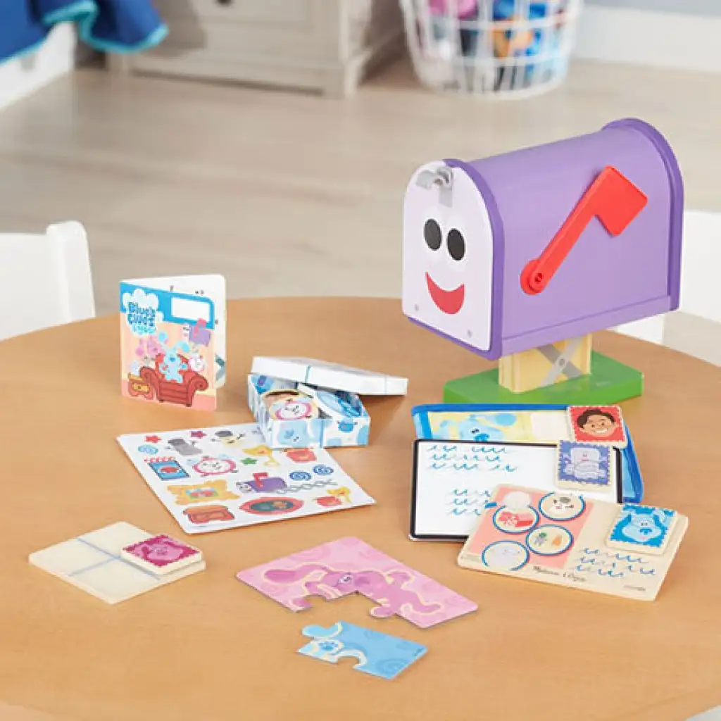 Melissa & Doug: Azúrkék postaláda készségfejlesztő játék kép 3