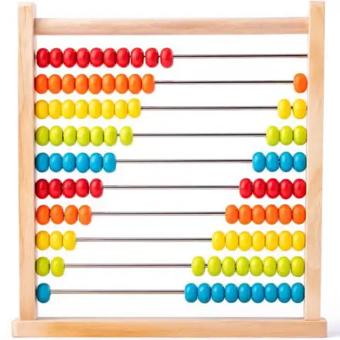 Színes fa abakusz - Woodyland