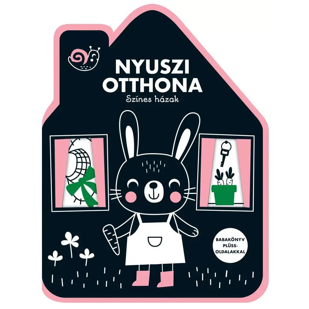 Színes házak - Nyuszi otthona babakönyv plüss oldalakkal