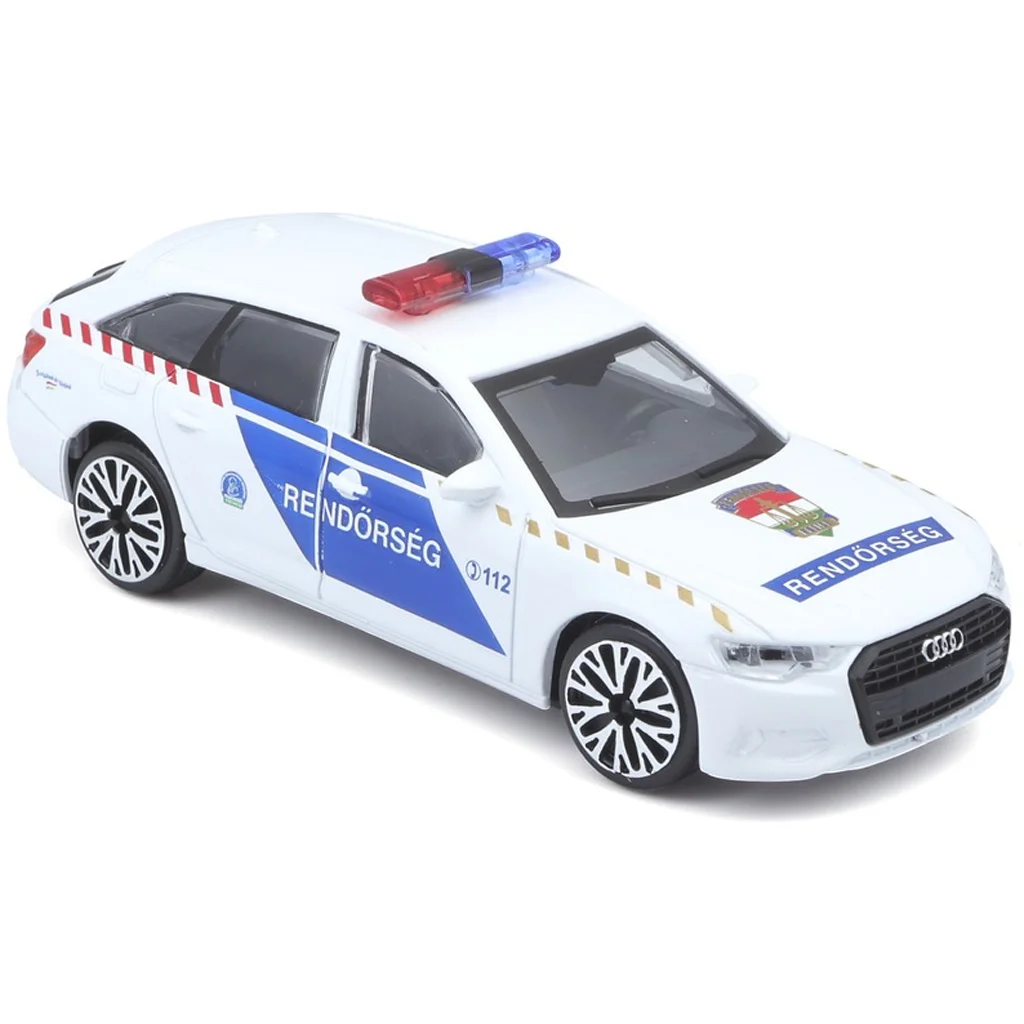 Bburago: Magyar Rendőrautó Audi A6 Avant 1:43 kép 2