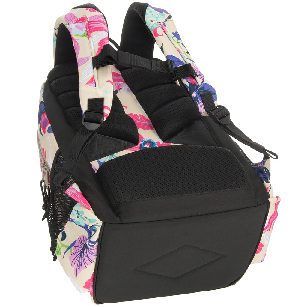 Ars Una: Beach flowers virágos ergonomikus iskolatáska, hátizsák 33x45x24cm kép 5