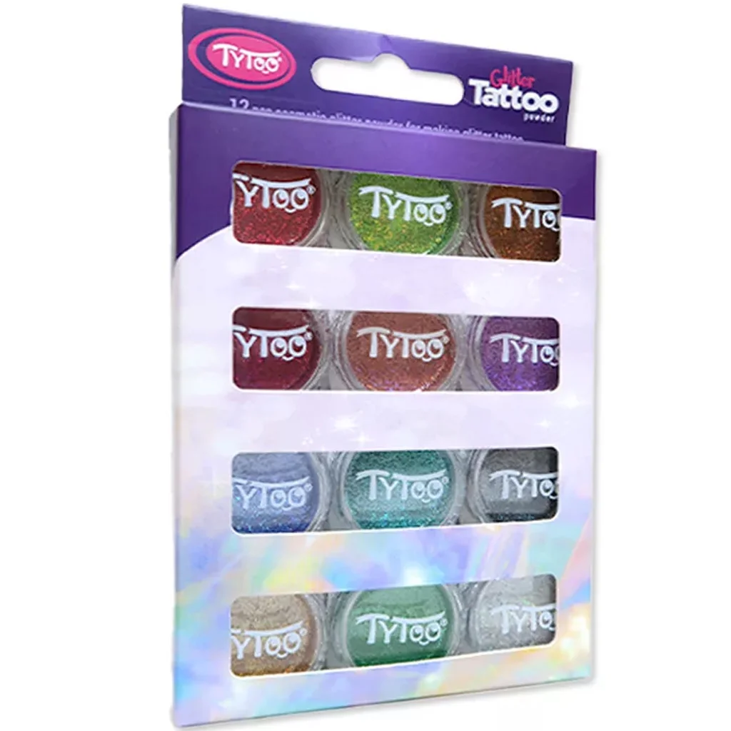 TyToo: Multi színek válogatása csillámpor szett 12x2,5ml