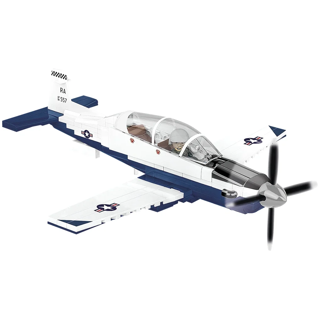 COBI: Beechcraft T-6 Texan II kék-fehér építőjáték (26624) kép 2