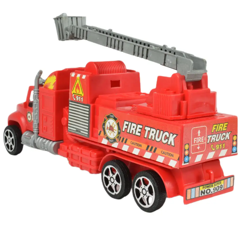 Fire Truck: Lendkerekes tűzoltósági kamion kétféle változatban 26cm kép 4