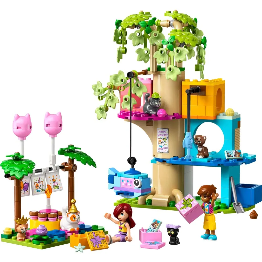 LEGO® Friends: Születésnapi cicazsúr és lombház cicáknak (42666) kép 3
