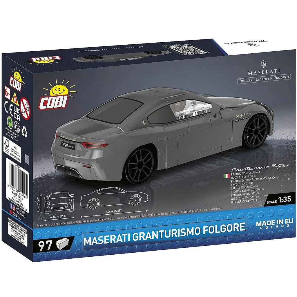 COBI: Maserati Granturismo Folgore autó építőjáték (24506) kép 3
