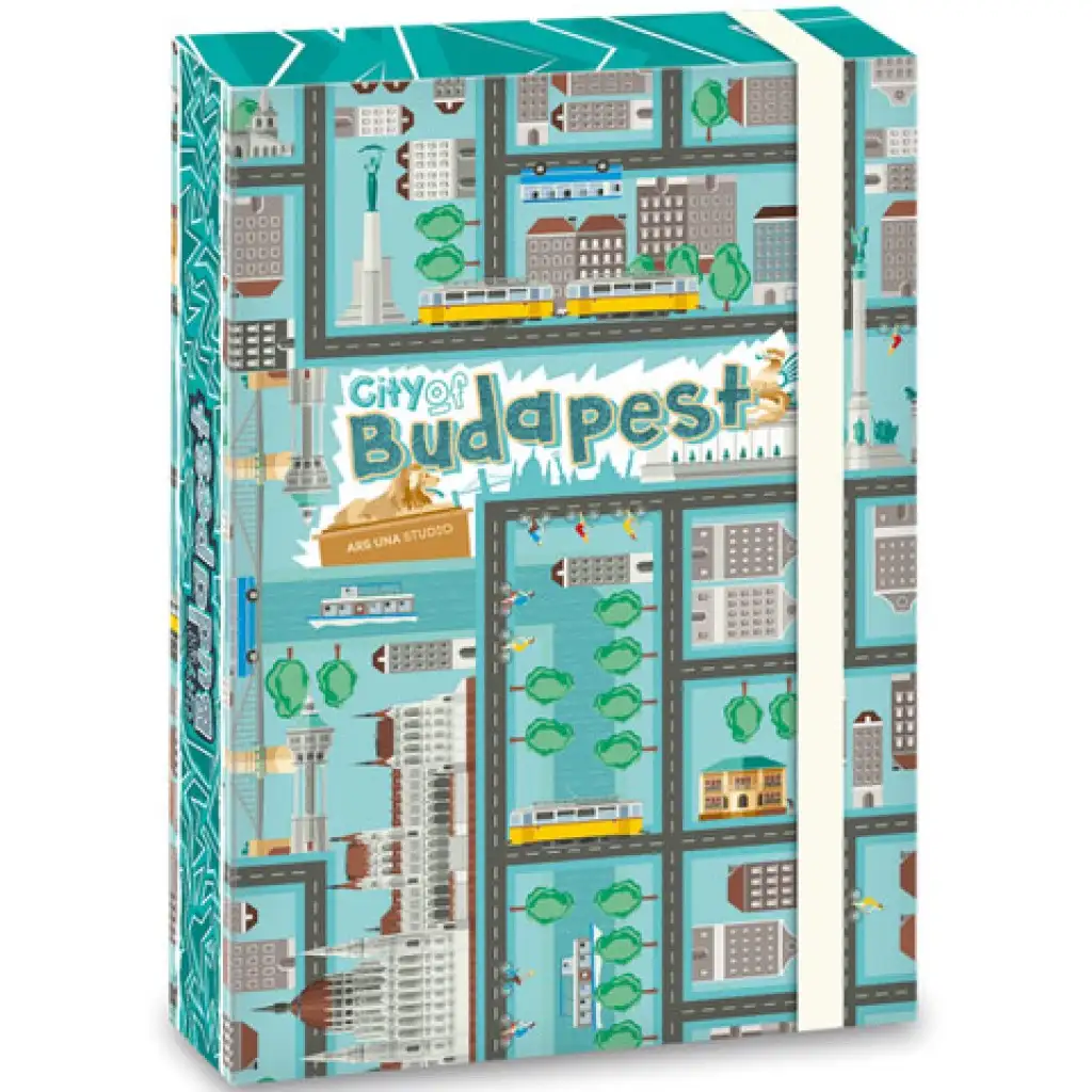 City of Budapest füzetbox gumis pánttal A/5