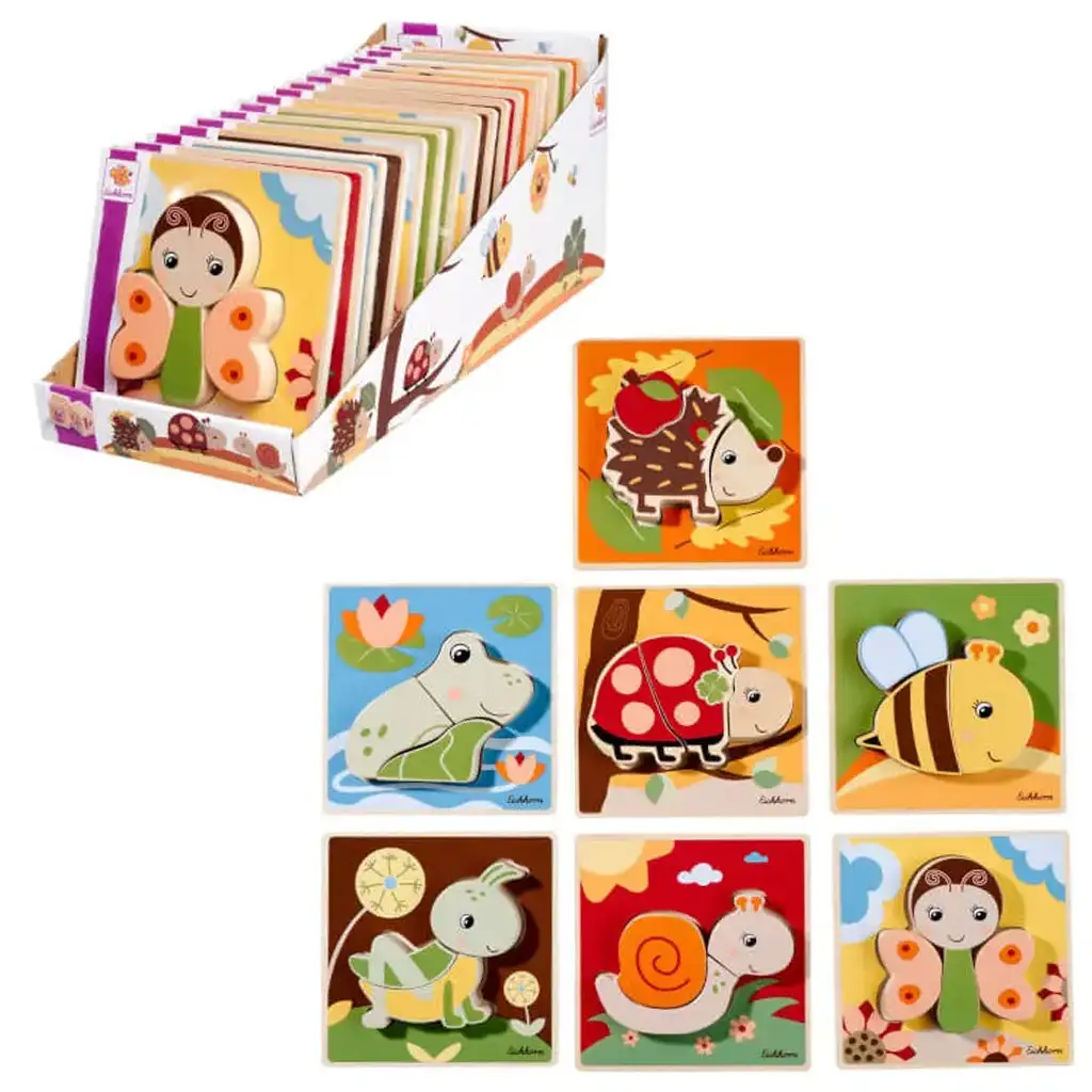 Eichhorn: Fa állatos puzzle többféle változatban 1db - Simba Toys