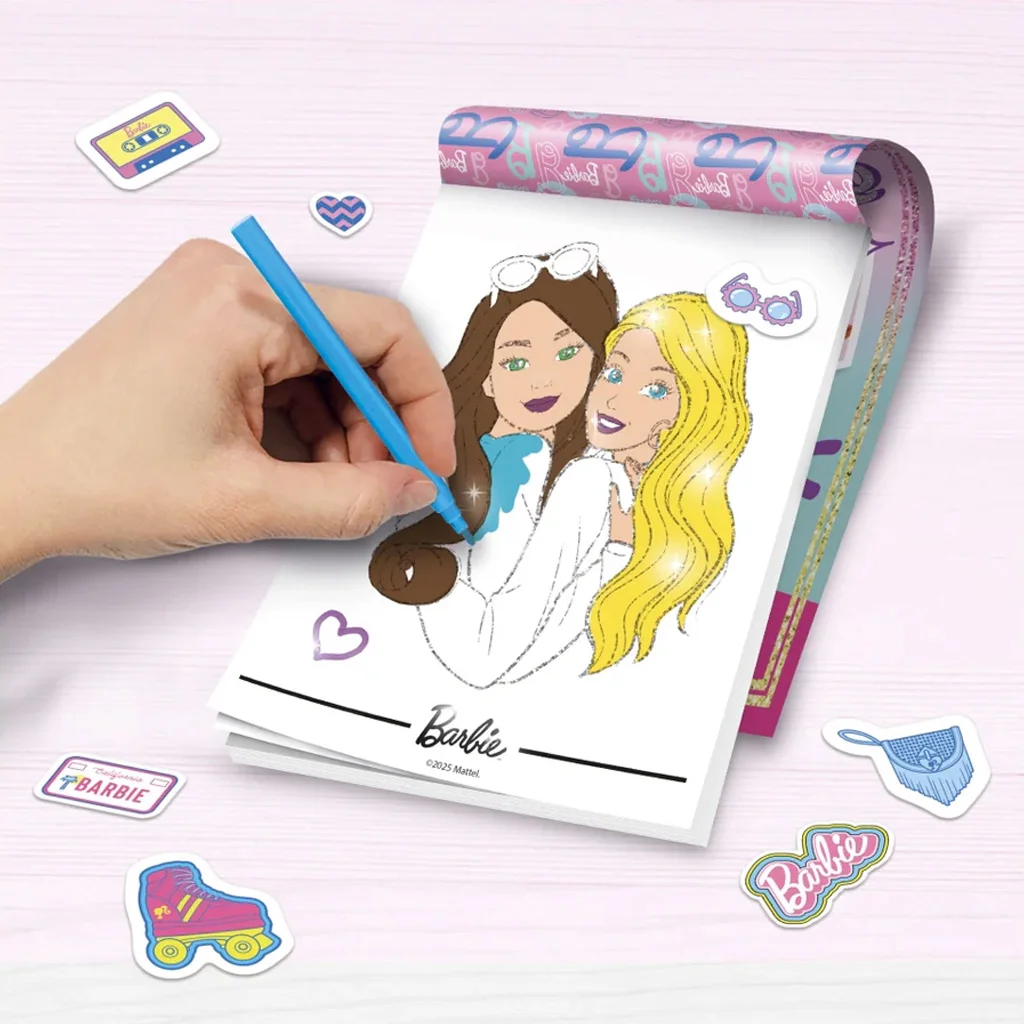 Barbie Csillámos rajzfüzet - Lisciani kép 2