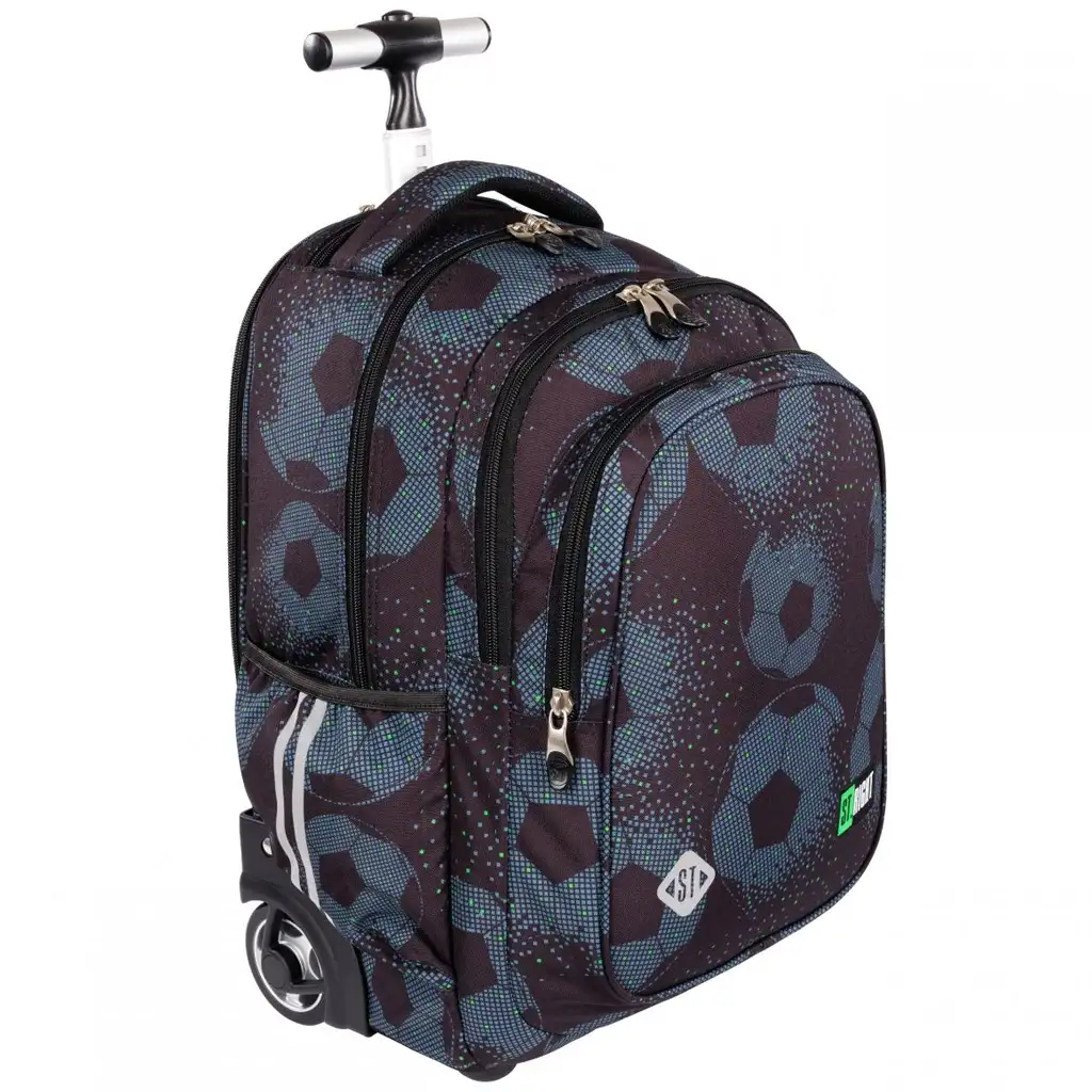 St.Right Football gurulós iskolatáska TB01 43x32x25cm